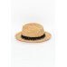 Christine Black Raffia Fedora