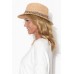 Christine Taupe Raffia Fedora