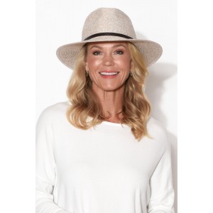 Sandra Natural Wide Brim Fedora