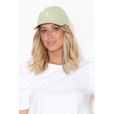 Selena Mint Palm Tree Cap