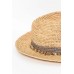 Christine Taupe Raffia Fedora